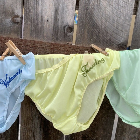 Vintage 1960's Panties Day of the Week Deadstock - Picture 6 of 10